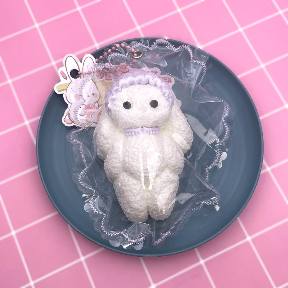 Hooded Rabbit Taba Squishy Toy