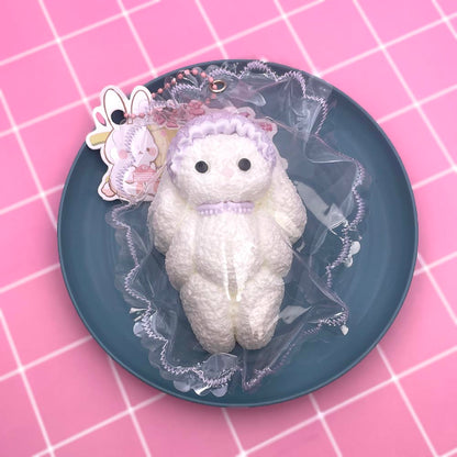 Hooded Rabbit Taba Squishy Toy