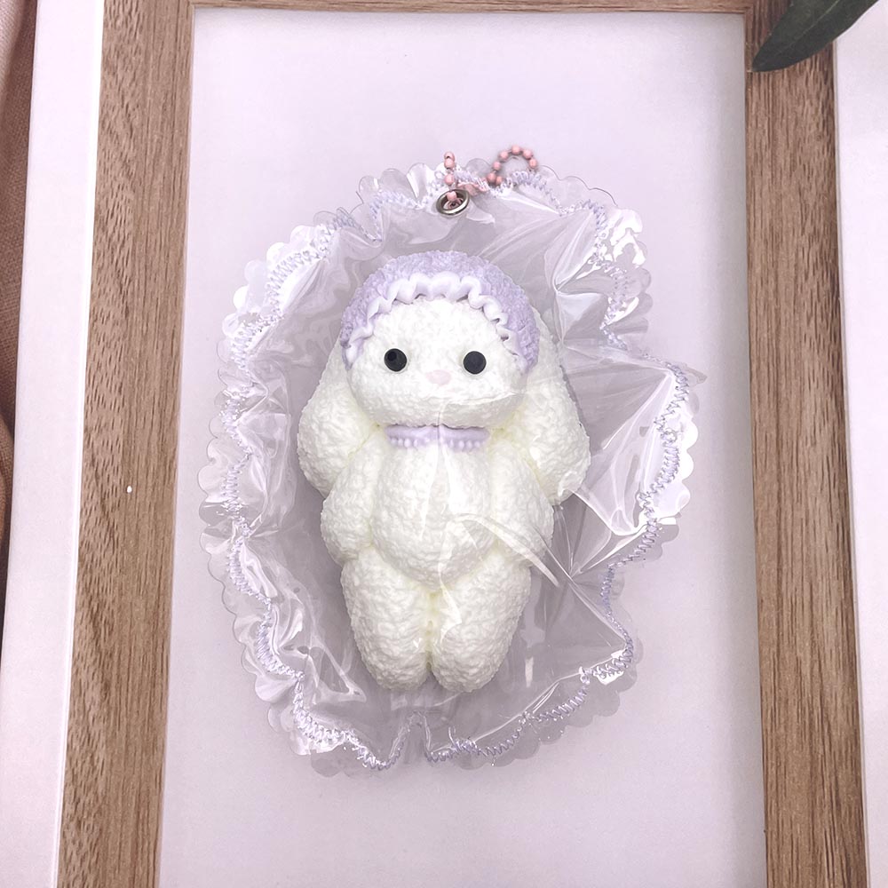 Hooded Rabbit Taba Squishy Toy
