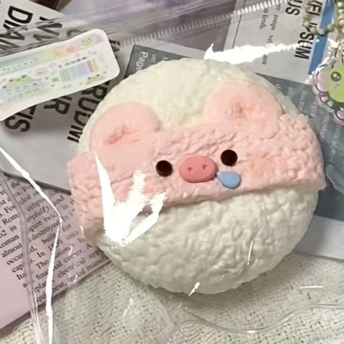 Powder Puff Pig Taba Squishy Toy